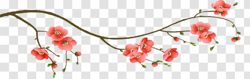 Cherry Blossom Branch Floral Design - Body Jewelry - Sakura Transparent PNG