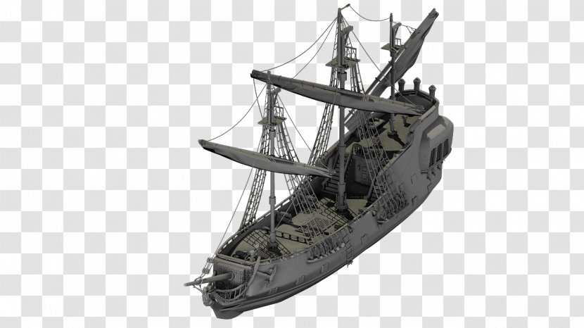 3D Modeling Ship Computer Graphics Piracy Low Poly - Autodesk 3ds Max - Pirate Transparent PNG