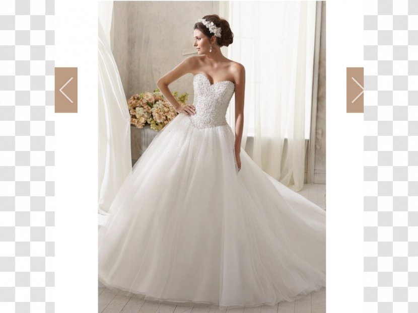 Wedding Dress Ball Gown Neckline Lace - Princess Line Transparent PNG