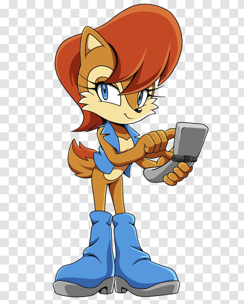 Princess Sally Acorn Sonic The Hedgehog Fan Art Character - Shoe - Digital Transparent PNG
