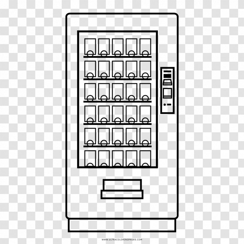Vending Machines Drawing Coloring Book - Payment - Gumball Machine Transparent PNG