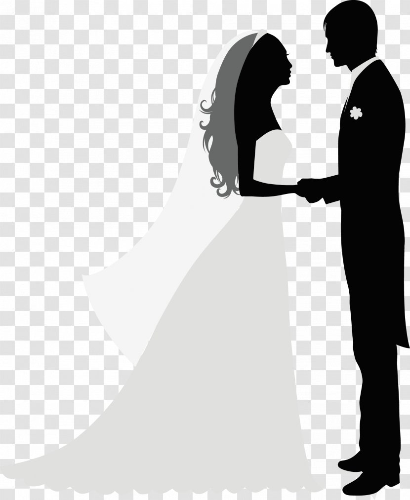 Wedding Invitation Bridegroom - Human Behavior - Decorated Bride And Groom Transparent PNG