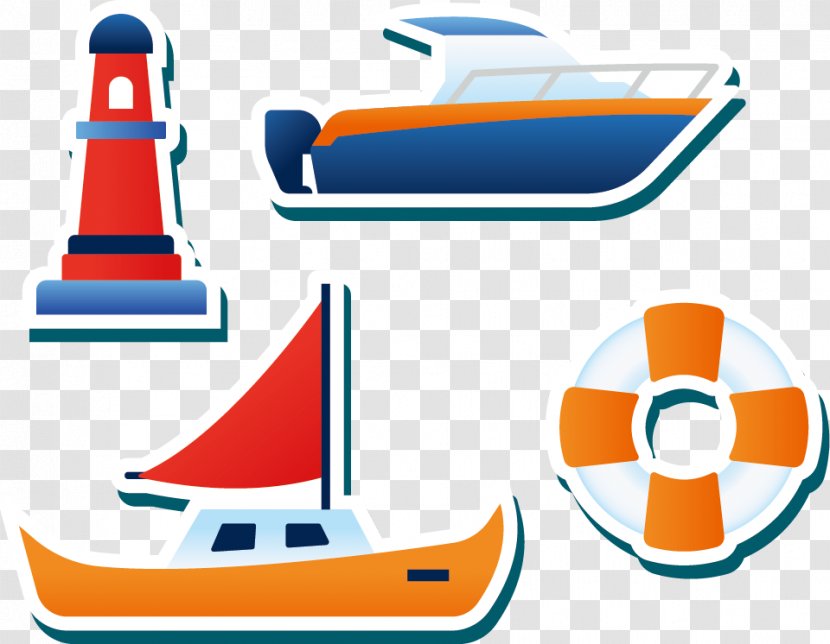 Sticker Icon - Lifebuoy - Vector Ship Transparent PNG