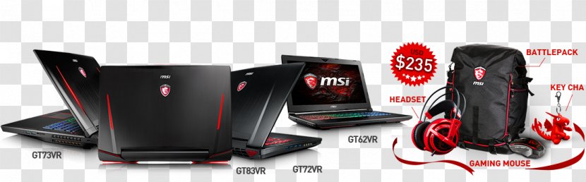 Laptop MSI GT83VR Titan SLI Computer Speakers - Technology - Promotional Gift Box Transparent PNG