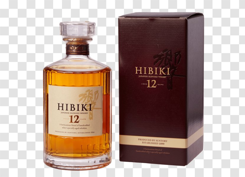 Liqueur Whiskey Perfume Glass Bottle Hibiki - Whisky Transparent PNG
