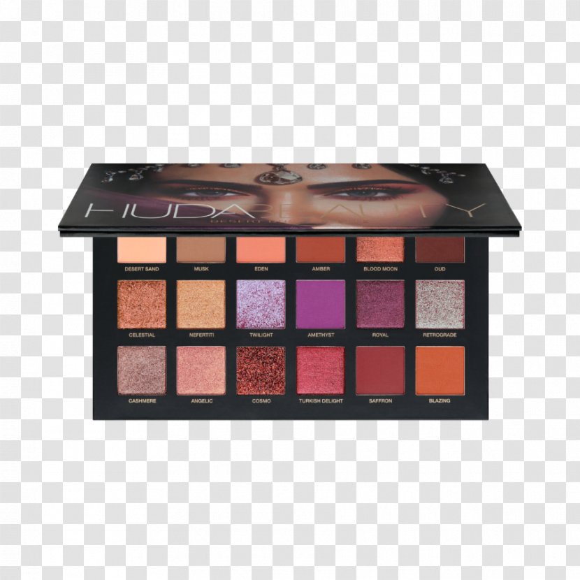 Eye Shadow Palette Cosmetics Color Sephora - Huda Kattan - Close Your Eyes Transparent PNG