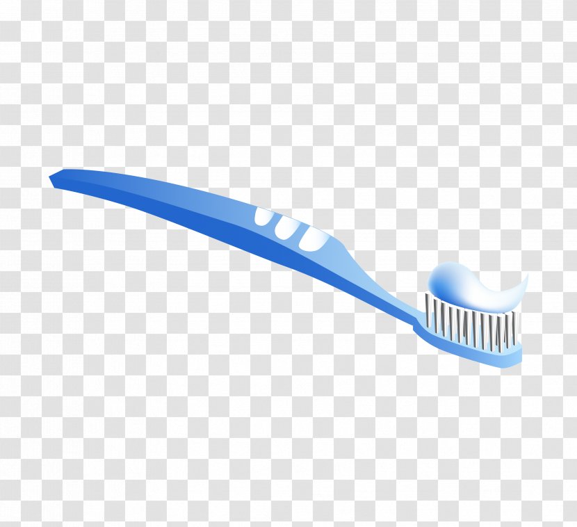 Toothbrush Toothpaste - True Blue Transparent PNG