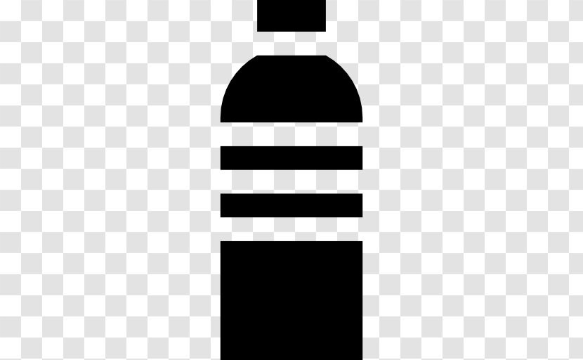 Black And White Bottle Rectangle - Water - Fizzy Drinks Transparent PNG