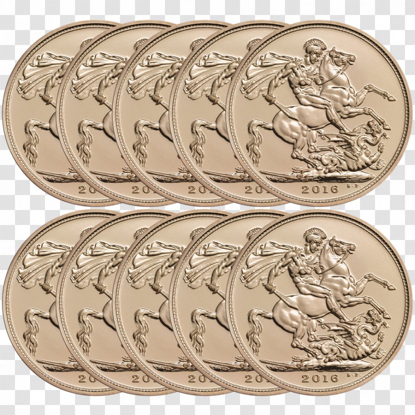 Silver Coin Gold Sovereign - Shoe Transparent PNG