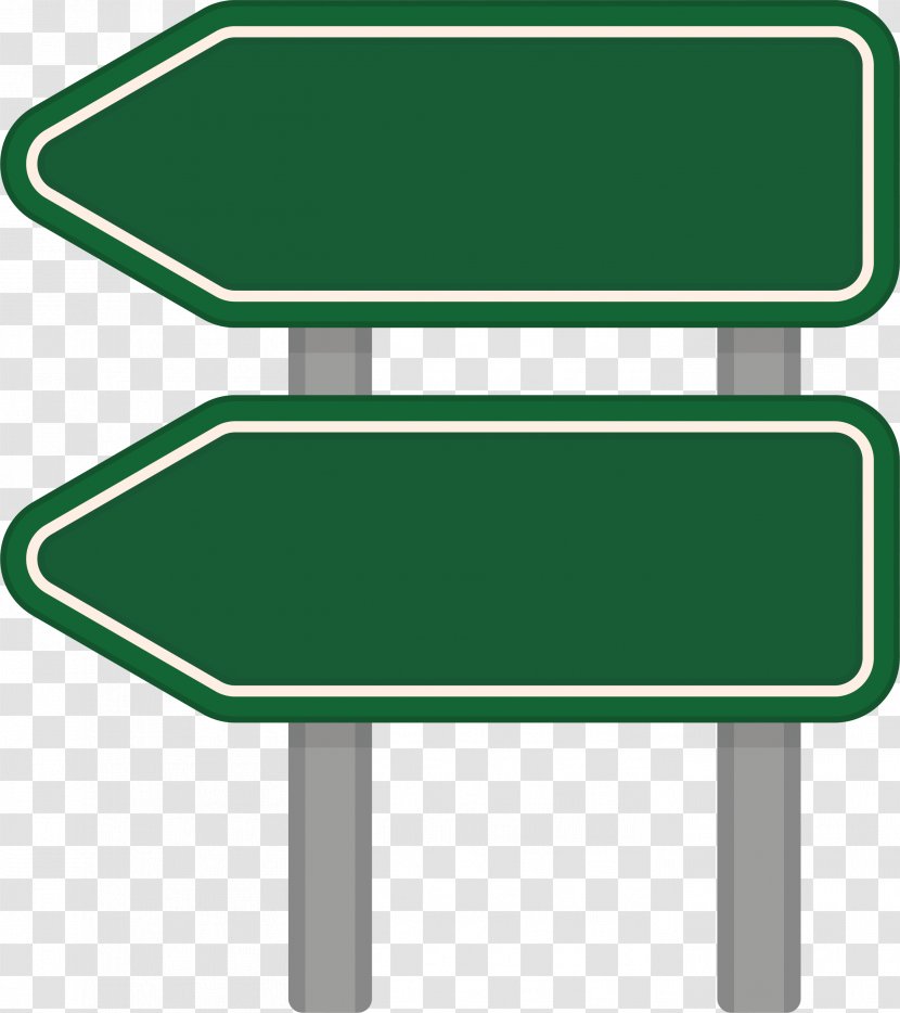 Arrow Icon - Traffic Sign - Dark Green Left Transparent PNG