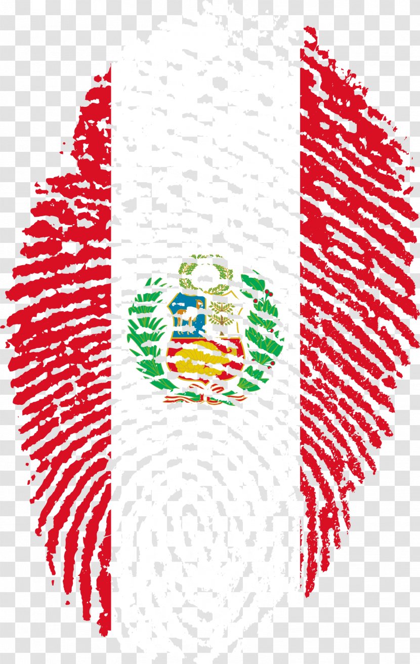 Flag Of Peru Fingerprint Italy - Tree Transparent PNG