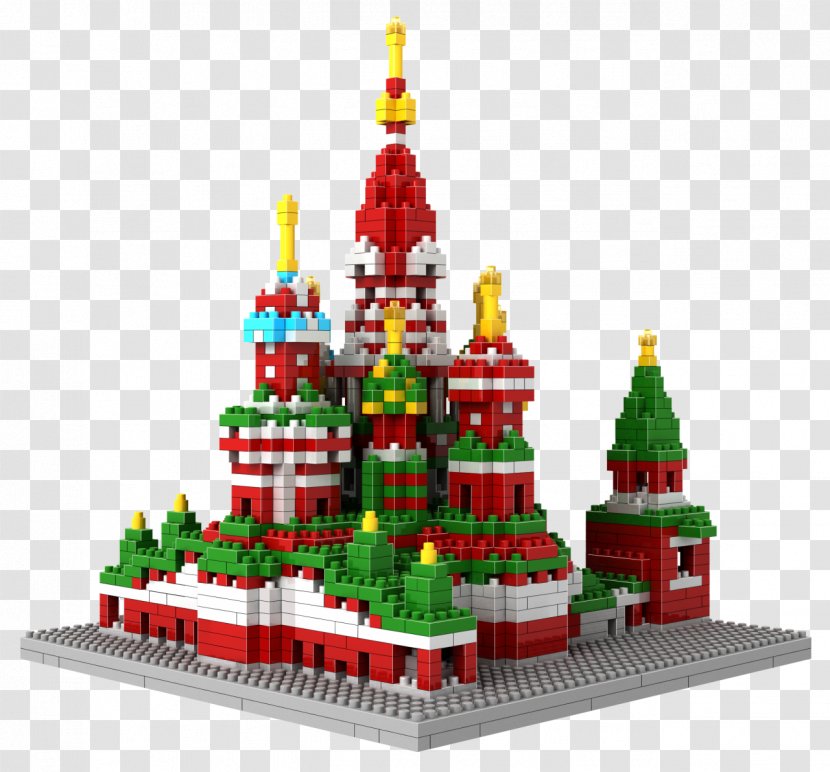 Saint Basil's Cathedral Dormition Cathedral, Moscow Nanoblock Notre-Dame De Paris - Christmas Decoration Transparent PNG