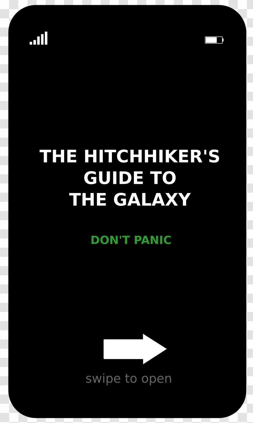 The Hitchhiker's Guide To Galaxy Brand Clip Art - Area - Hitchhikers Transparent PNG