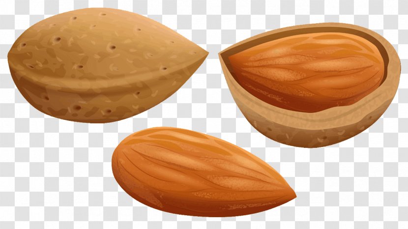 Almond Nut Clip Art - Almonds Transparent PNG