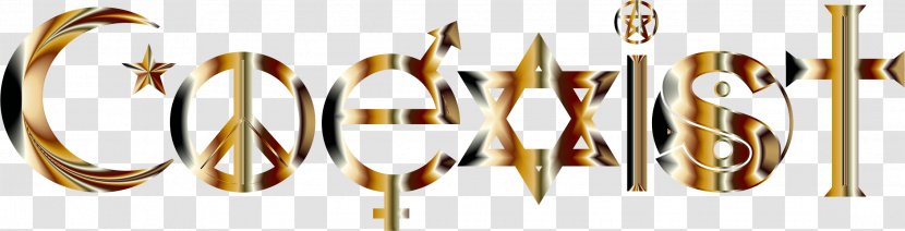Coexist Symbols Of Islam Christian Symbolism Clip Art - Jewish - Judaism Transparent PNG