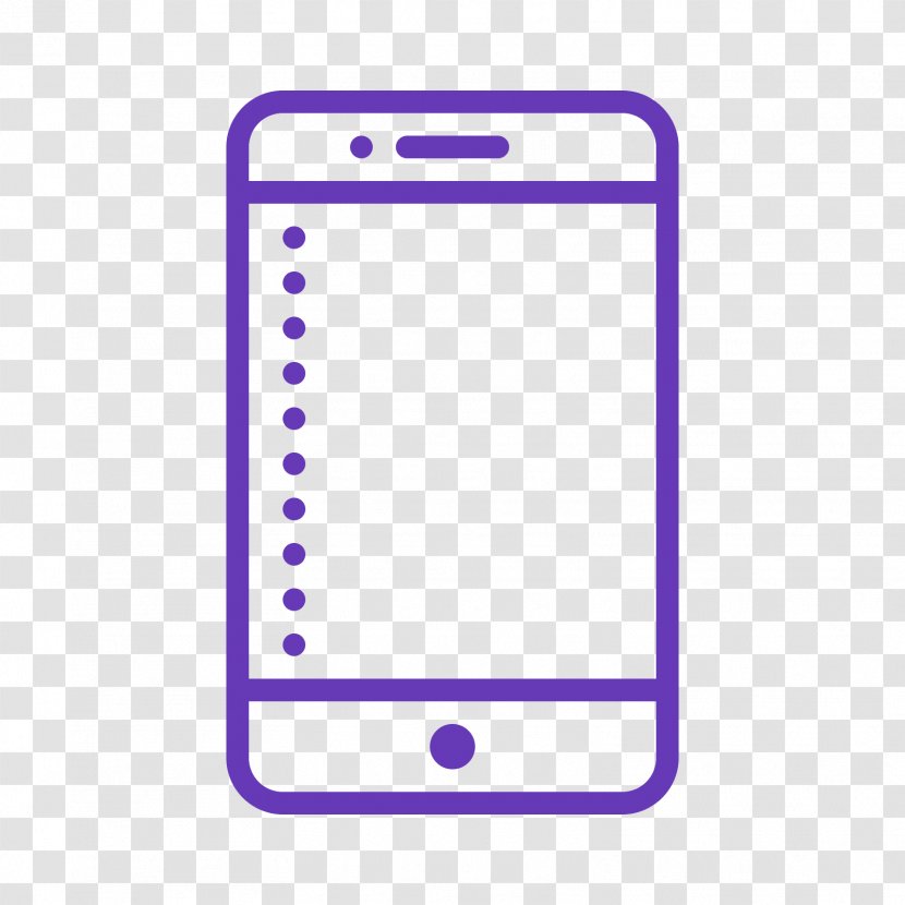 Apple Push Notification Service Handheld Devices - Purple - Phone Icon Transparent PNG