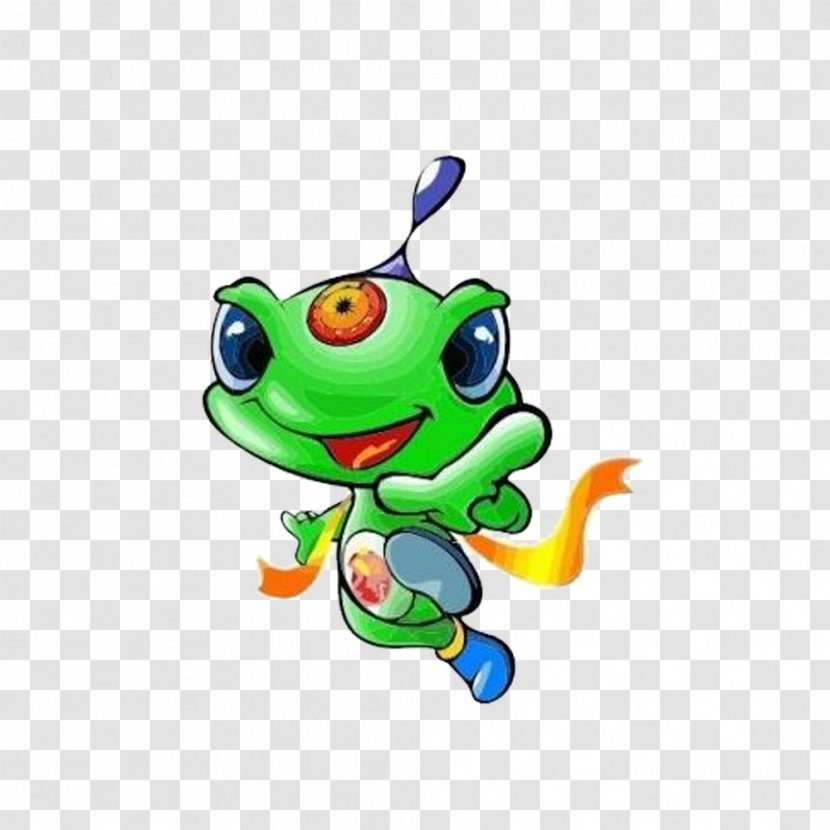 Cartoon Illustration - Green - Frog Transparent PNG