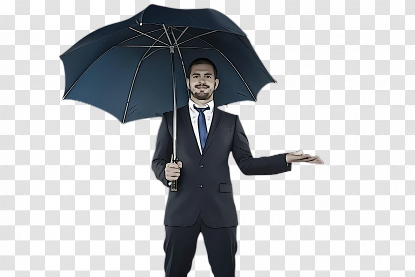 Umbrella Suit Formal Wear Male Gentleman - Academic Dress Costume Transparent PNG
