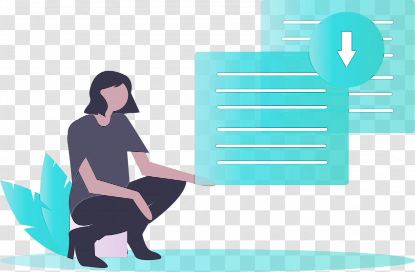 Sitting Turquoise Leisure Transparent PNG