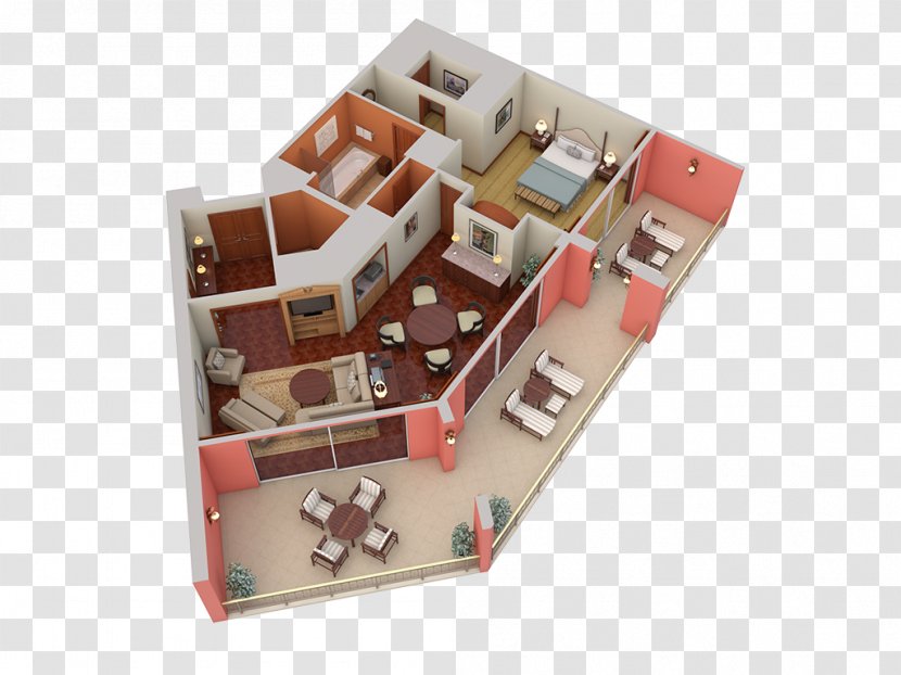 Grand Wailea Resort 3D Floor Plan Room Hotel Transparent PNG