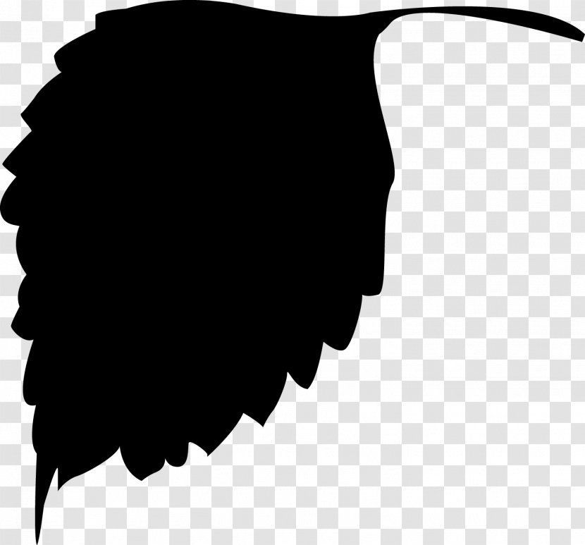 Silhouette Leaf Clip Art - Black - Plant.leaf Transparent PNG