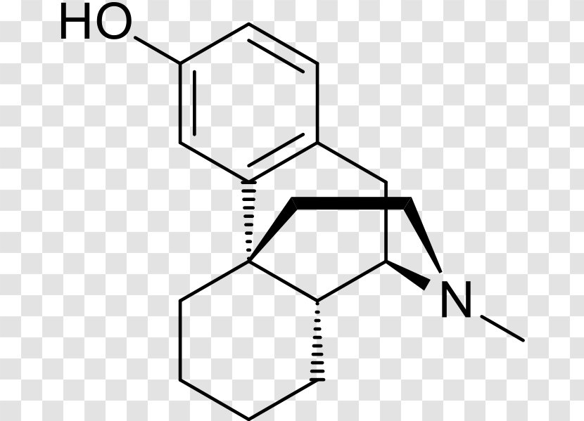 Levorphanol Structure Levomethorphan Oxymorphone Opioid Antagonist - Drawing - Orphan Transparent PNG