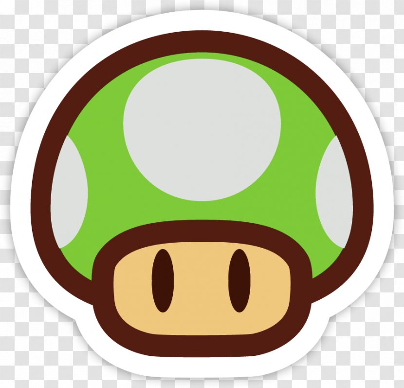 Super Mario Bros. Paper Mario: Sticker Star World - Bros 2 - 1up Mushroom Transparent PNG