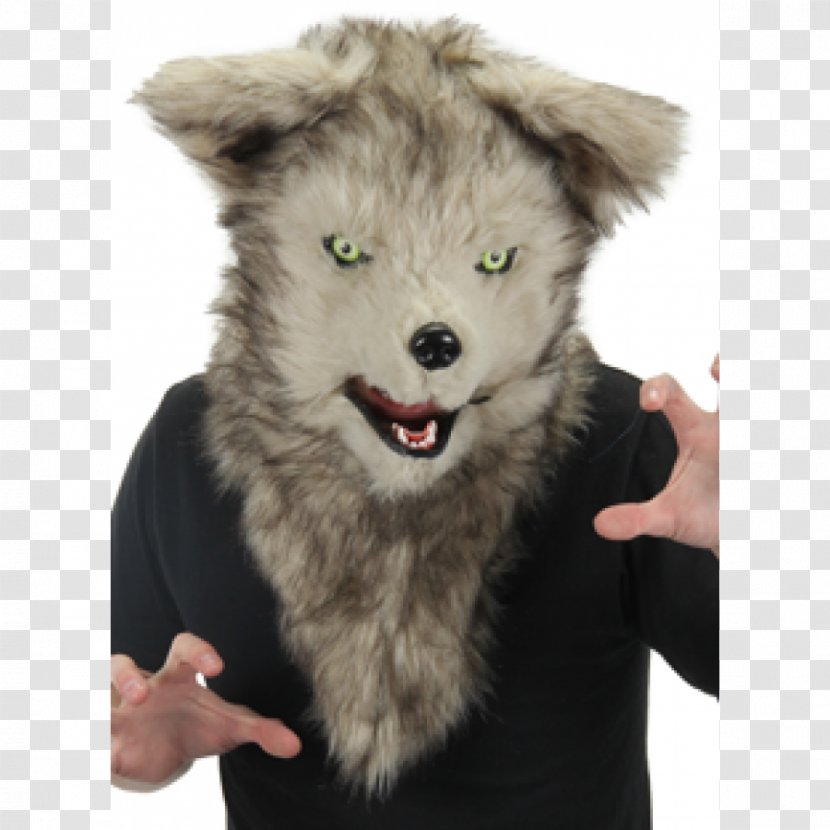 Gray Wolf Mask Halloween Costume Werewolf - Mouth Dog Transparent PNG