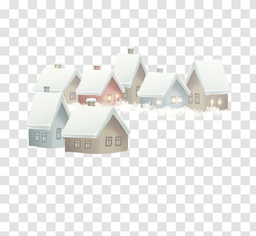 The House Was Enveloped In Snow - Cartoon Transparent PNG