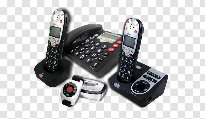 Telephone Mobile Phones Amplicomms PowerTel Hardware/Electronic Speakerphone Handset - Electronics - Phone Review Transparent PNG