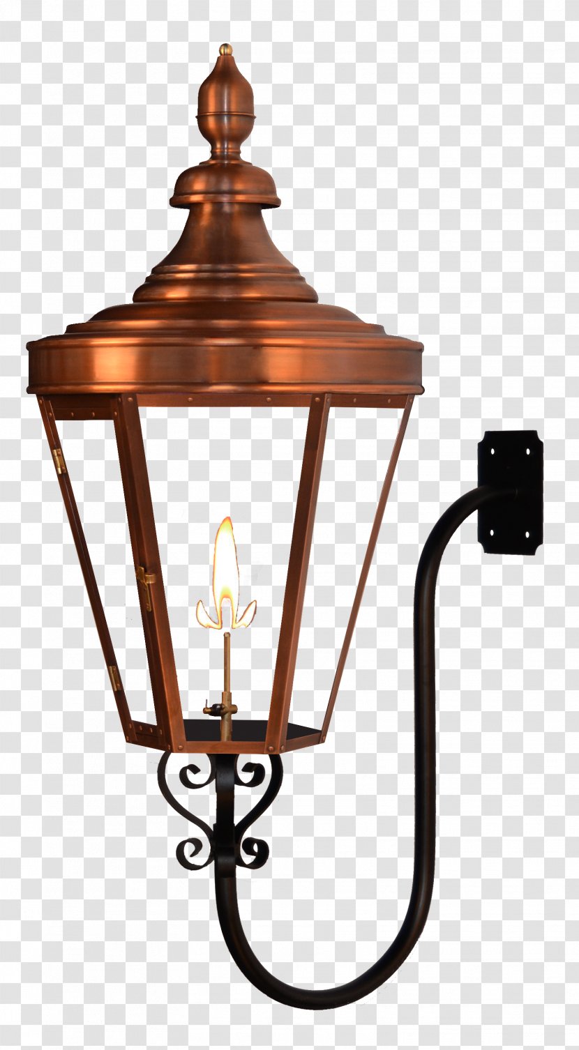 Lantern Gas Lighting Coppersmith Street Light - Incandescent Bulb Transparent PNG