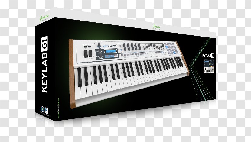 Digital Piano Musical Keyboard Electric Synclavier Player - Arturia Keylab 49 - Expression Pack Material Transparent PNG