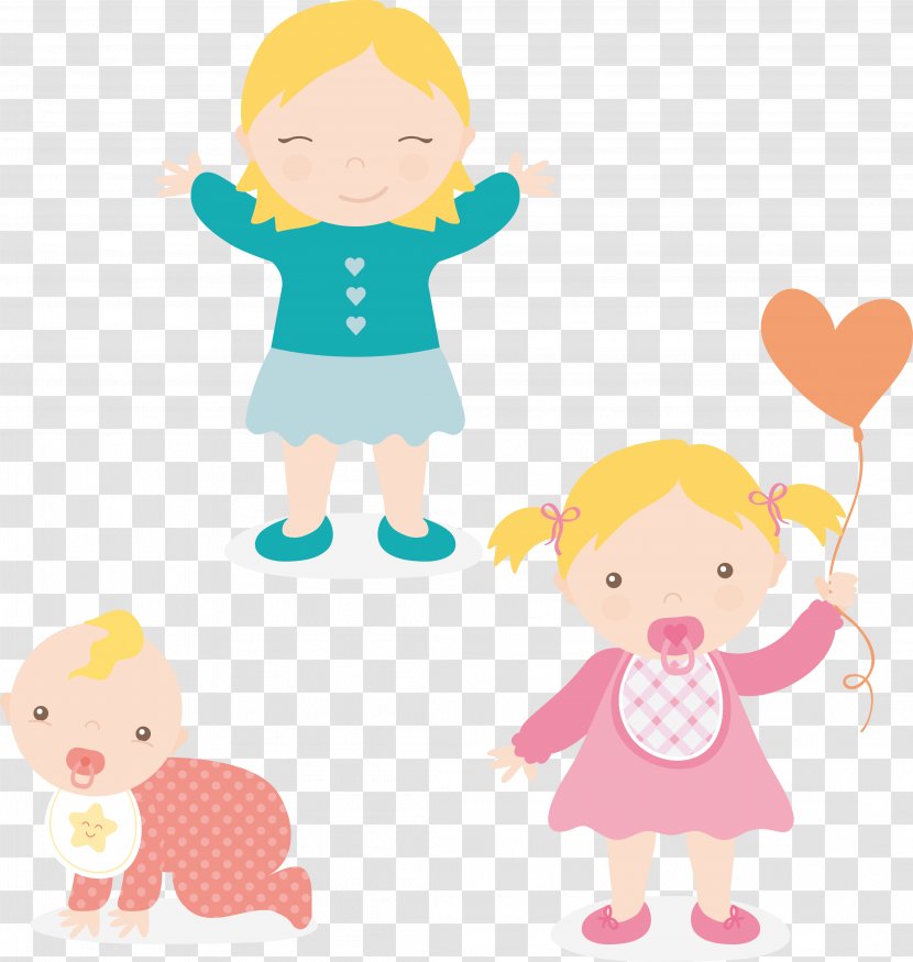 Child Infant Cartoon Illustration - Silhouette - Cute Baby Transparent PNG