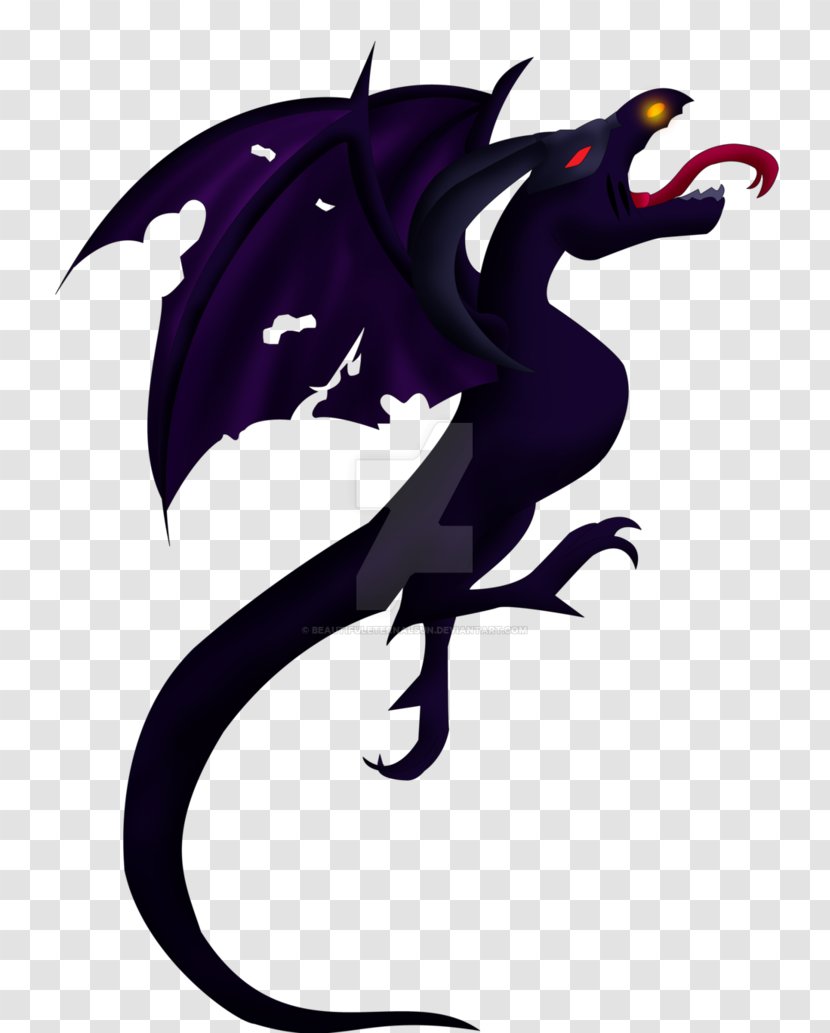Dragon Legendary Creature Supernatural Clip Art - Purple Transparent PNG