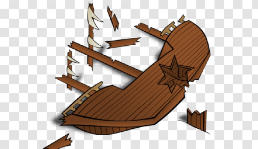 Clip Art Shipwreck Vector Graphics Illustration - Pirate Ship Wooden Boat Transparent PNG