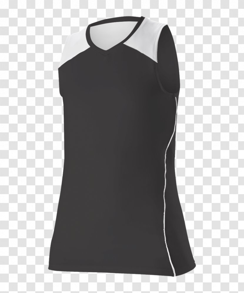 Sleeveless Shirt Jersey Clothing Uniform - Active - Printable Volleyball Stencil Transparent PNG