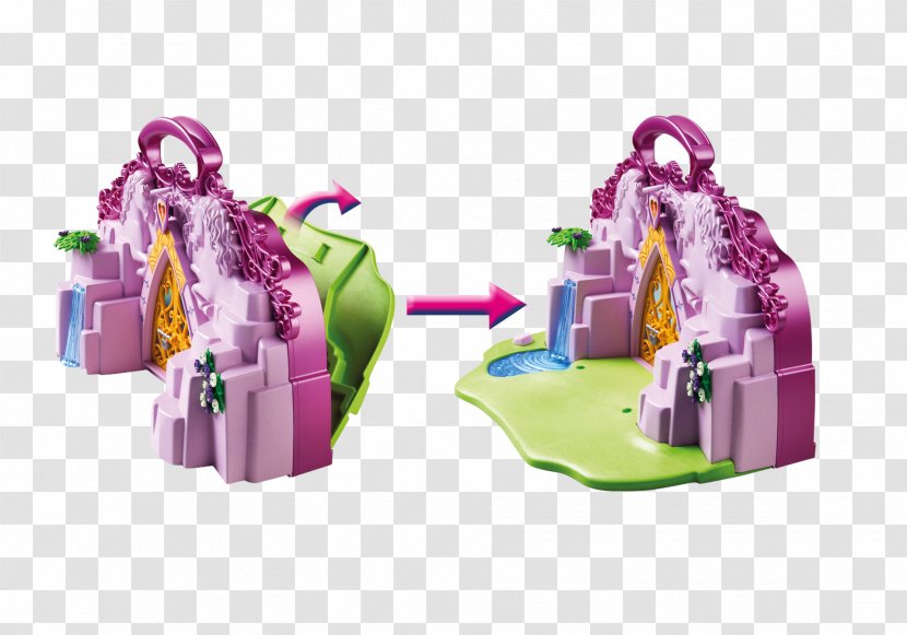 Playmobil Take Along Fairy Unicorn Garden 6179 Amazon.com Toy Enchanted Ship Transparent PNG