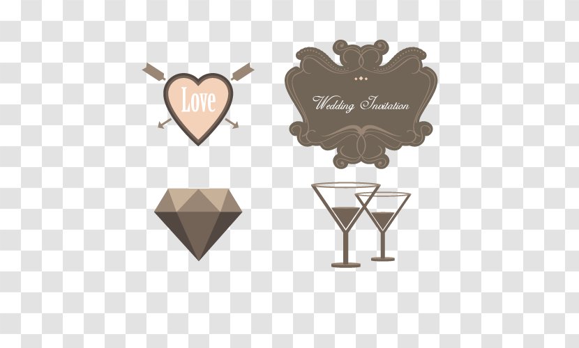 Wedding Invitation Cocktail Euclidean Vector - Heart - Brand Transparent PNG