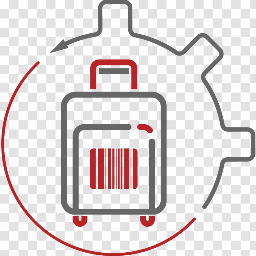 Baggage Handling System Suitcase Clip Art - Airport Checkin - Manual Transparent PNG