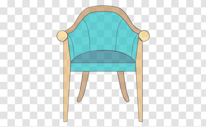 Furniture Chair Turquoise Aqua Table - Armrest Wood Transparent PNG