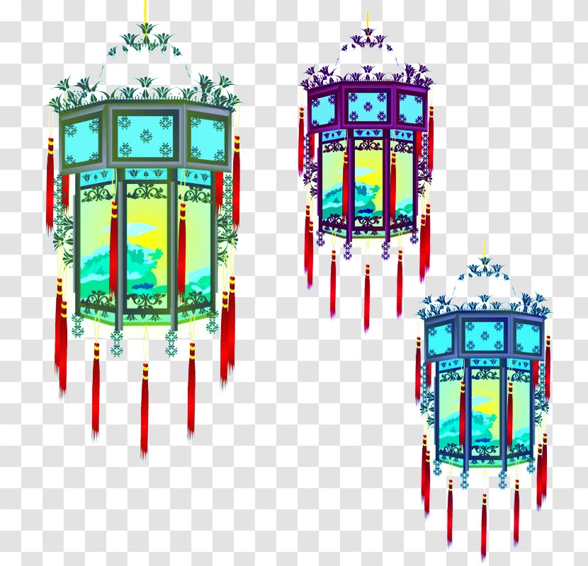 Download Preview Icon - Recreation - Beautiful Lanterns Hanging Ear Transparent PNG