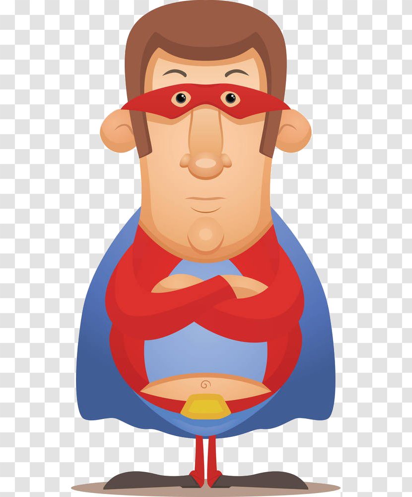 Clark Kent Superhero Illustration - Fictional Character - Cartoon Superman Material Transparent PNG