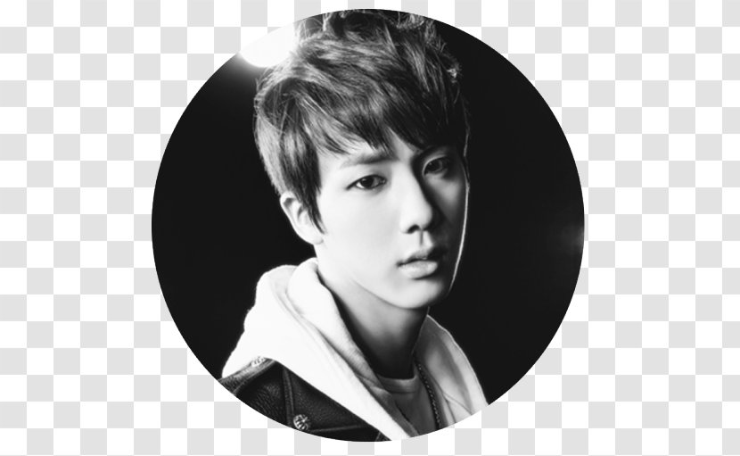 Jin No More Dream BTS N.O -Japanese Ver.- 2 Cool 4 Skool - Portrait - Monochrome Transparent PNG