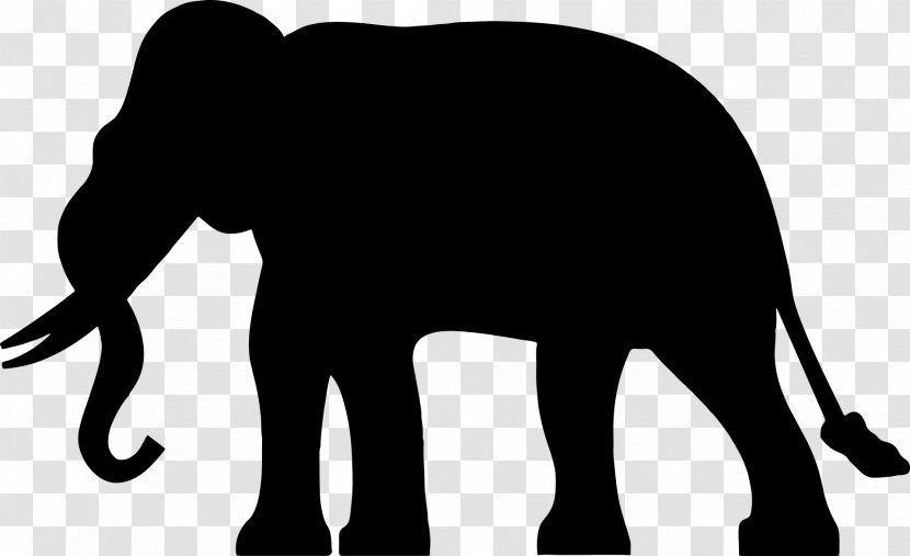 African Elephant Silhouette Clip Art - Drawing Transparent PNG