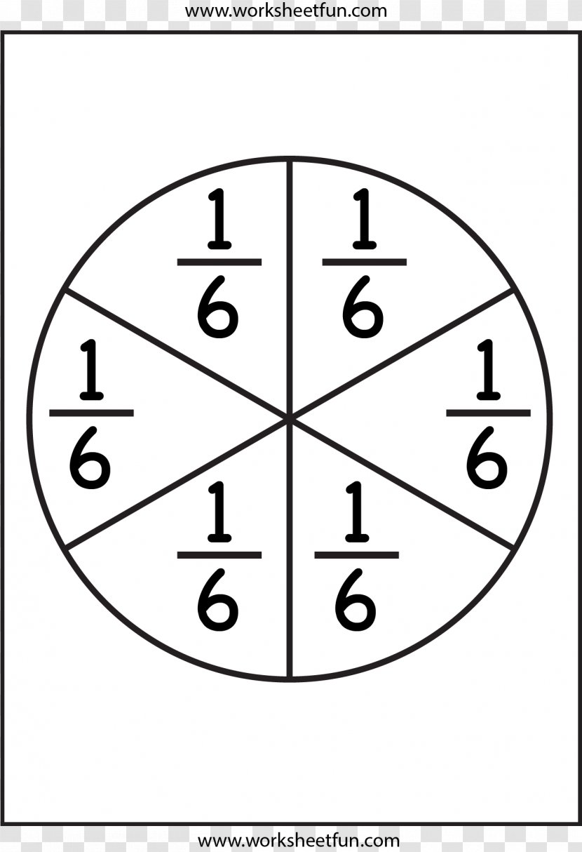 Worksheet Teacher School First Grade Season - Symmetry - Pizza Fractions Transparent PNG