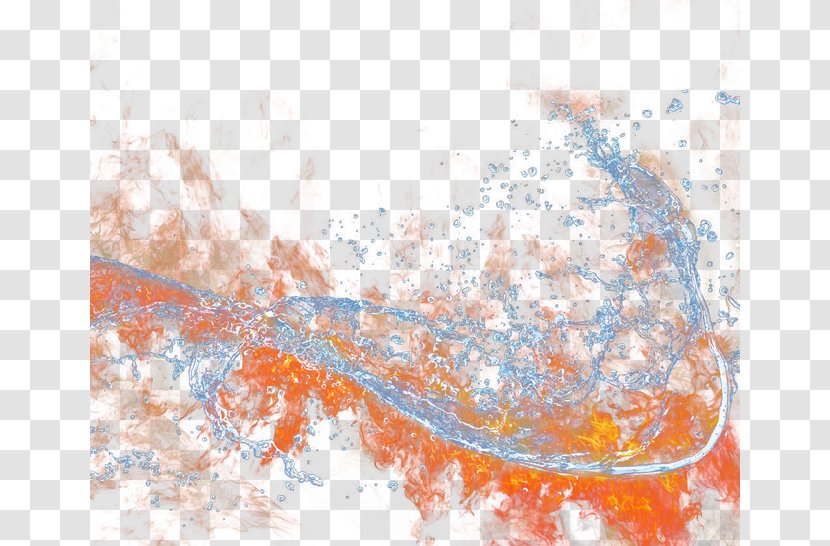 Water Pattern - Fire And Transparent PNG