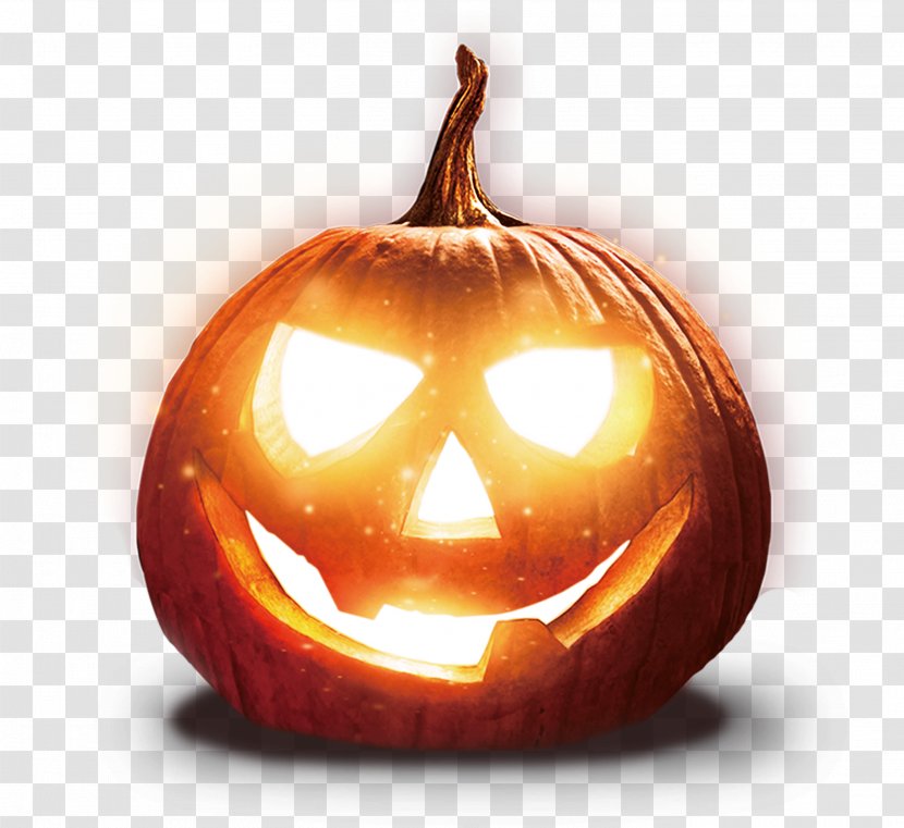 Jack-o-lantern Pumpkin Halloween Winter Squash - Luminous Transparent PNG