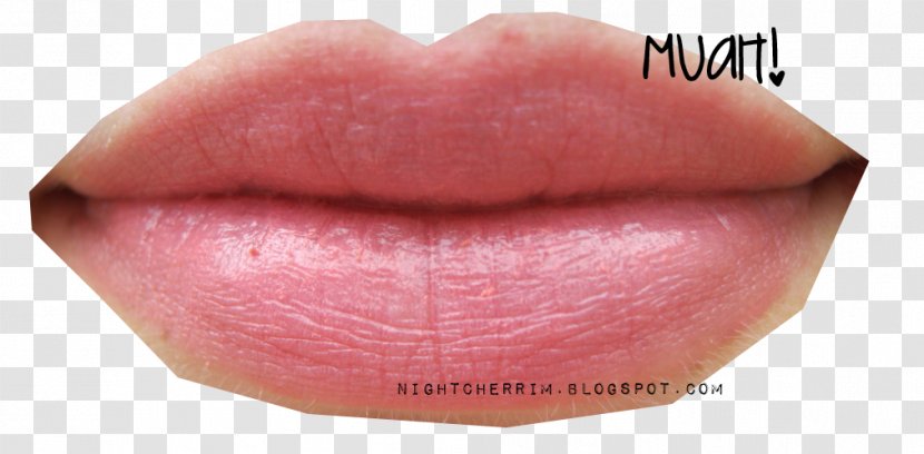 Lipstick Lip Gloss Close-up Peach - Lovely Complex Transparent PNG
