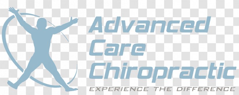 Advanced Care Chiropractic Logo Brand North Saginaw Street - Blue - Compressed Transparent PNG