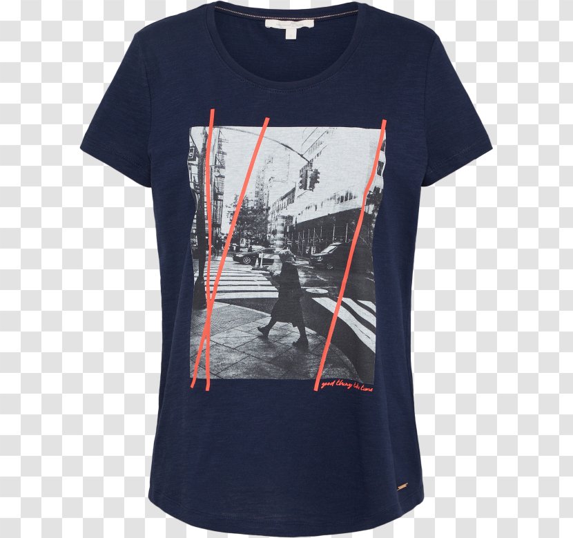 T-shirt Tom Tailor Jeans Denim Fashion - Sleeve - Printing Fig. Transparent PNG